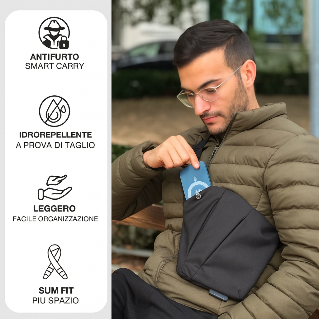 Tracolla Anti-Borseggio - AETHER SECURITY